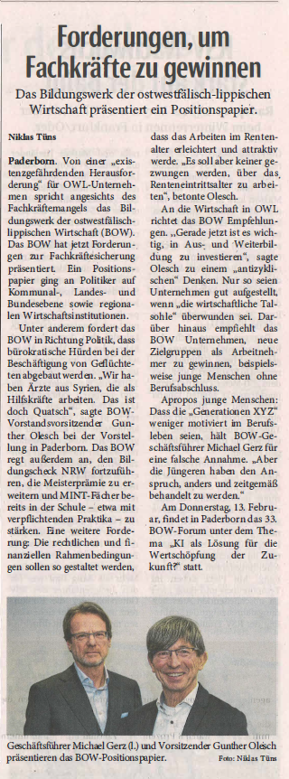 BOW-Positionspapier-Fachkräftegewinnung