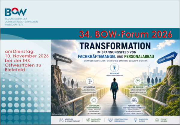 Titelseite des Flyers vom 34. BOW-Forum