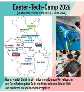 Easter-TEch-Camp 2026, OWL-Karte mit Veranstaltern